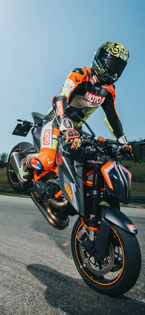 Professional Racer Ktm Iphone Wallpaper