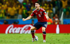 Professional Soccer Player James Rodriguez Wallpaper