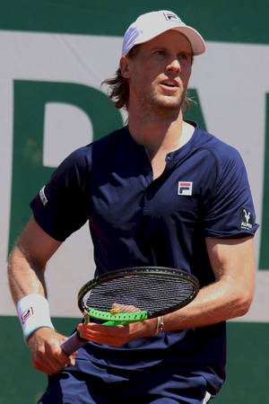 Professional Tennis Player Andreas Seppi In Fila Shirt Wallpaper