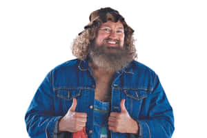 Professional Wrestler Hillbilly Jim Denim Outfit Wallpaper