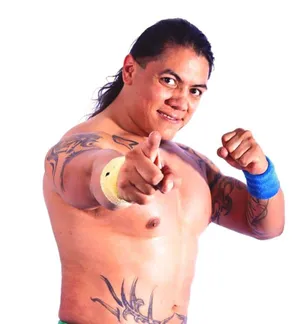 Professional Wrestler Pointingat Camera Wallpaper