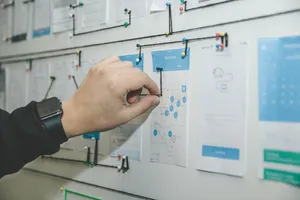 Project Management Workflow Board Wallpaper