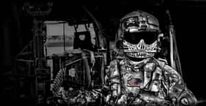 Protect And Serve: A Proud Us Soldier Wallpaper