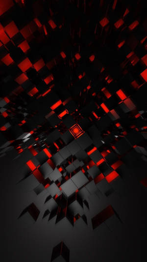 Protect Your Precious Possession With A Stylish Red And Black Iphone Wallpaper