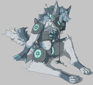 Protogen Grayscale Wallpaper