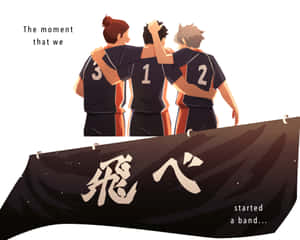 Proud Athletes Of Aoba Johsai High School Wallpaper