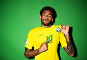 Proud Brazilian Neymar Jr Wallpaper