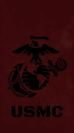 Proudly Display Your Affiliation With The Usmc With This Vibrant Logo Wallpaper