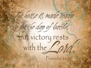 Proverbs 21:31 Bible Verse Laptop Wallpaper