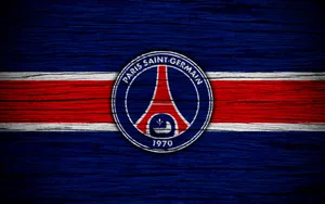 Psg Logo On Wood Wallpaper