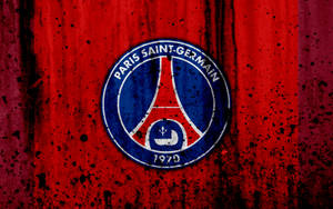 Psg Logo Red Metal Wallpaper