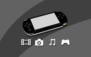 Psp Black And White Menu Icons Wallpaper