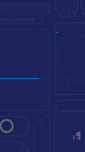 Psp Schematics Blue Aesthetic Wallpaper