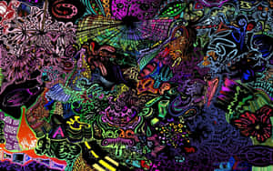 Psychedelic_ Doodle_ Artwork Wallpaper