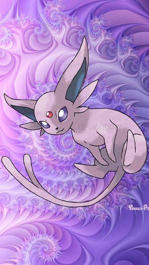 Psychedelic Espeon Wallpaper