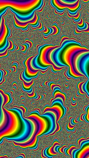 Psychedelic Waves Pattern Wallpaper