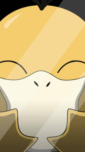 Psyduck In Glass Screen Phone Wallpaper