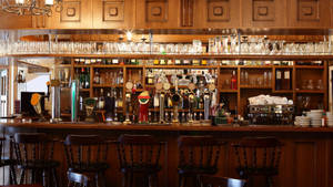 Pub Bar Alcohol Shelf Photography Wallpaper