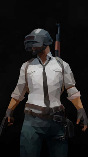 Pubg Android Character Geometric Vector Wallpaper