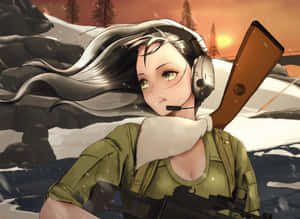 Pubg Girl Anime Character Wallpaper