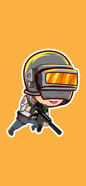 Pubg Hd Chibi Helmet Character Wallpaper