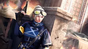 Pubg New State Girl With Pistol Gun Wallpaper