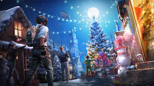 Pubg Squad Christmas Frost Festival Wallpaper