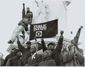 Public Enemy Protest Gathering Wallpaper