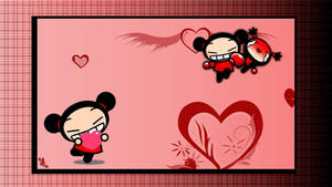 Pucca Knockout Love Art Wallpaper