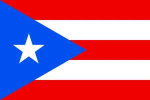 Puerto Rican Flag Minimalist Illustration Wallpaper
