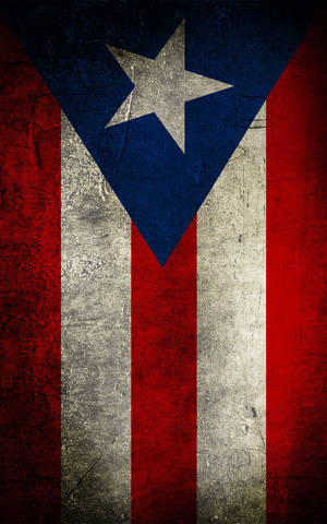 Puerto Rican Flag With Dirty Stains Wallpaper