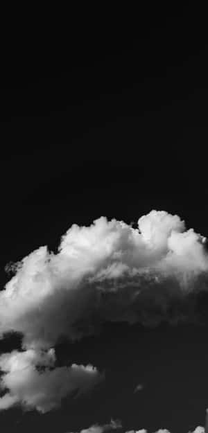 Puffy Black Clouds Wallpaper