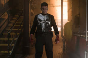 Punisher Movie Man Bloody Outfit Desktop Wallpaper