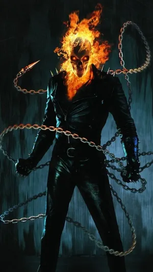 Punky Ghost Rider Wallpaper