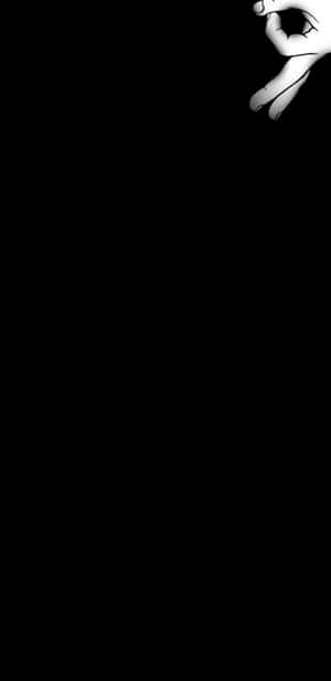 Pure Black Oled Fingers Wallpaper