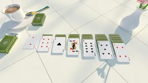 Pure White Solitaire Wallpaper