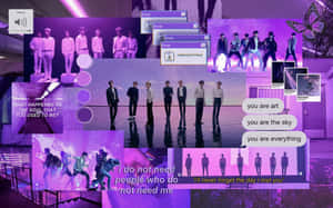 Purple Aesthetic Collage Bts Wallpaper