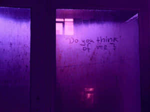 Purple Aesthetic Grunge Window Desktop Wallpaper