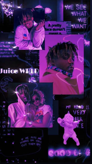 Purple Aesthetic Juice Wrld Phone Wallpaper