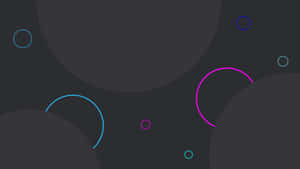 Purple And Blue Hoops On Grey Desktop Wallpaper