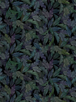 Purple And Green Leaf Wallpaper