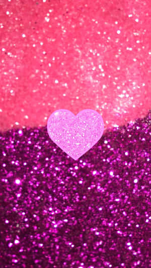 Purple And Pink Heart Iphone Wallpaper