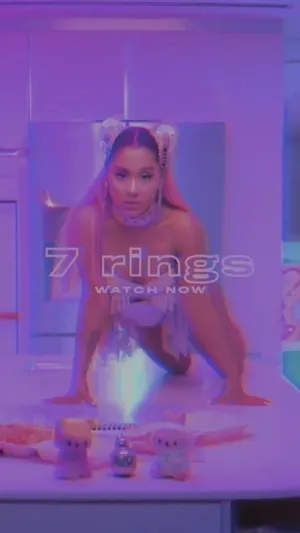 Purple Ariana Grande 7 Rings Wallpaper