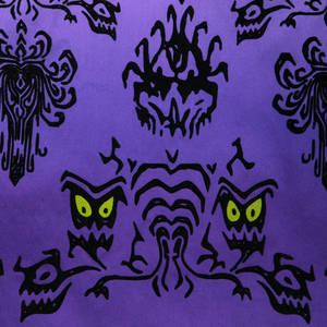 Purple Art Haunted Mansion Wallpaper