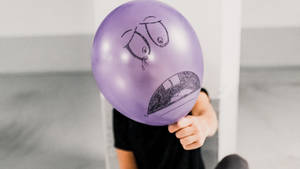 Purple Balloon Sad 4k Wallpaper