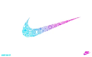 Purple Blue Gradient Nike Iphone Wallpaper