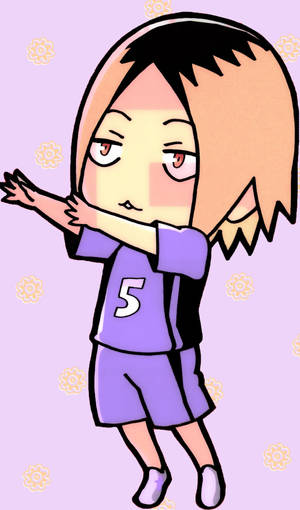 Purple Chibi Kenma Wallpaper