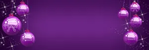 Purple Christmas Ultrawide Wallpaper