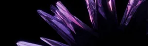 Purple Crystals On A Black Background Wallpaper