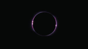 Purple Eclipse Dark Abstract Wallpaper